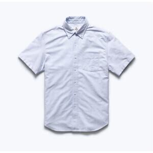 Reigning Champs oxford windsor  short sleeved button-down shirt mens size small